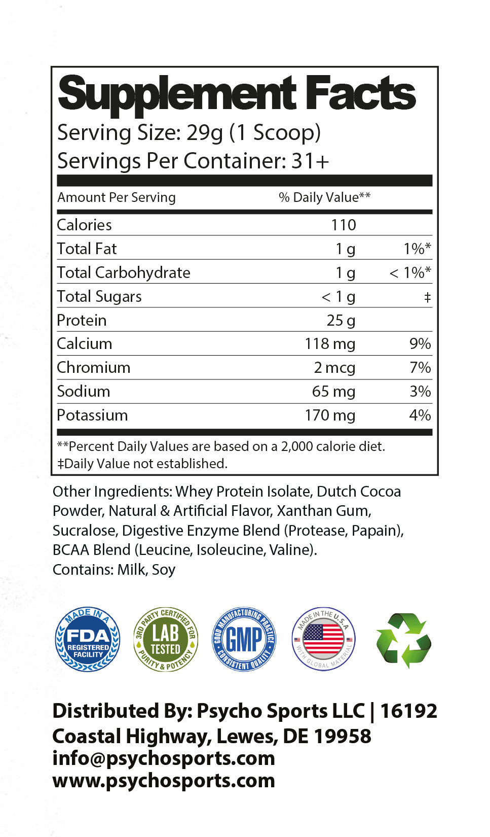 Psycho Isolate - Chocolate Milkshake