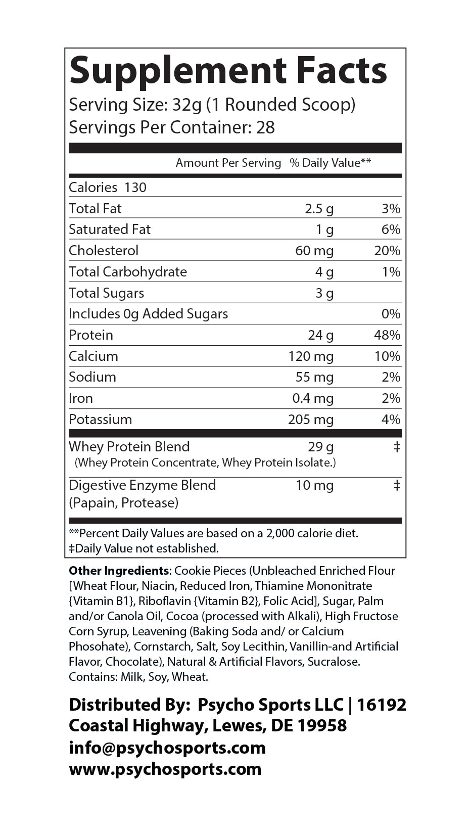 Psycho Whey - Cookies &amp; Cream